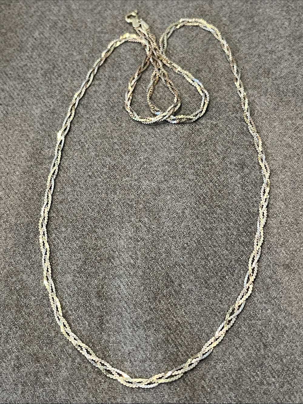 Sterling Braided IBB Herringbone Chain-24” Necklace